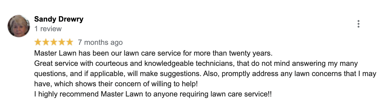 Master Lawn lawn care review